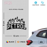 Bold Petrol Use Label for Bikes & Cars